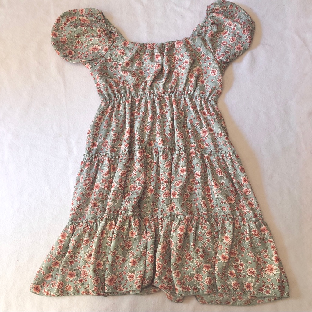 Nwot Floral Puff Sleeve Dress
